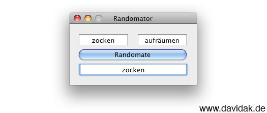 Randomator - OpenSource App - Screenshot by davidak.de
