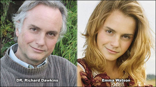 Dr. Richard Dawkins sieht aus wie Emma Watson